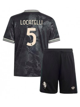 Juventus Manuel Locatelli #5 Replika Tredje Kläder Barn 2025-26 Kortärmad (+ byxor)